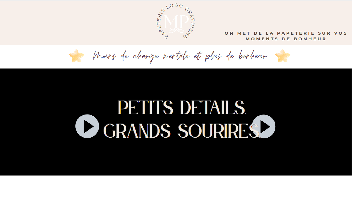MP Papeterie — Site multi-pages